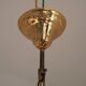 Vintage Gold Metal 5-Light Chandelier – Crystal Beads & Glass Prisms