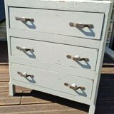 Art Deco chest of drawers restored with an aged effect