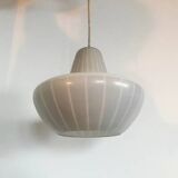 Glass and brass pendant light