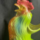 Carafe barbotine saint clément forme coq