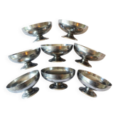 8 coupes de glace, inox vintage 70s, made in France