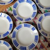 Set of 10 Émile deep plates from K&G Luneville