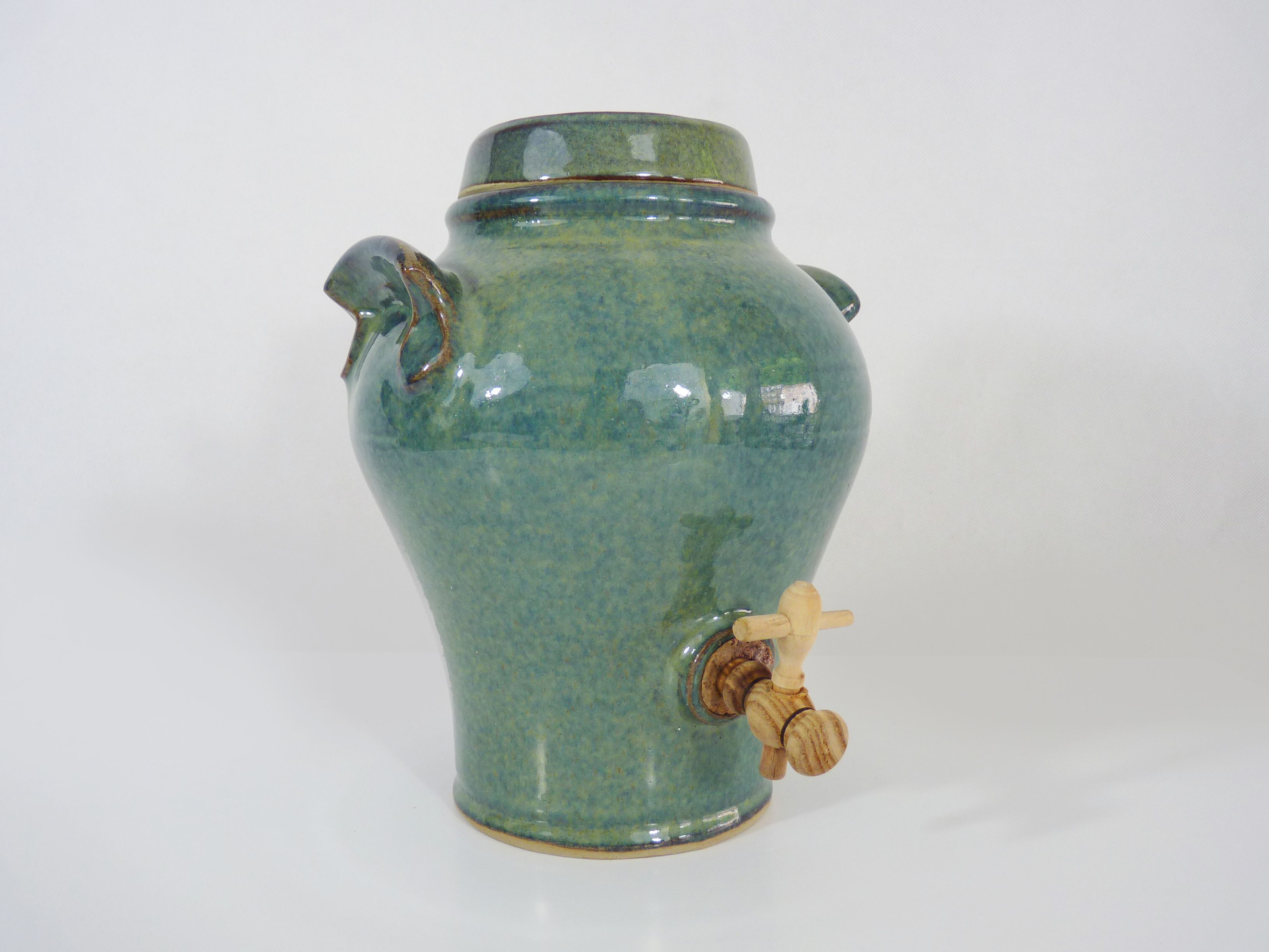 Vinaigrier in glazed sandstone, stamped f.normand