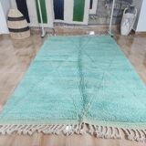 Handmade natural wool rug, size 100 x 200 cm