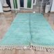 Handmade natural wool rug, size 100 x 200 cm