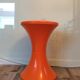 TamTam orange stool by Stamp model registered Made in France
