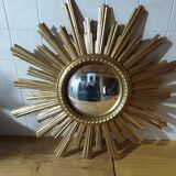 Sun mirror from the 50s/60s. Witch's Eye. 60 cm.