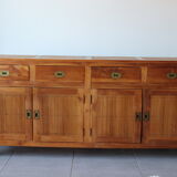 Enfilade en teck et bambou