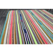 1970s Vintage Turkish Oushak Handmade Multi Color Area Rug 199x290