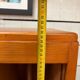 Vintage design low filing cabinet with curtain from the 50s/60s.