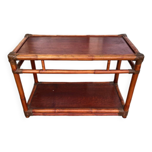 Table basse en rotin