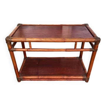 Table basse en rotin