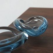 Cendrier en verre de Lütken pour Holmegaard, années 1950, set de 2