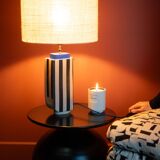 Hepburn Blue Stoneware Lamp