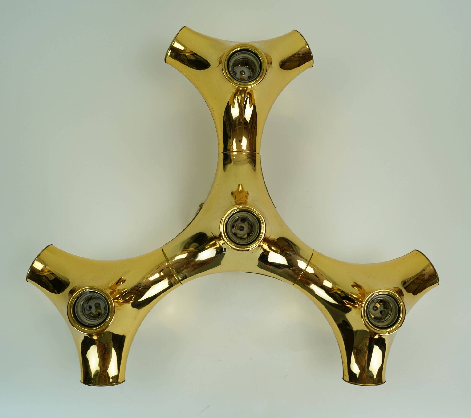 cosack gemini space age CEILING LIGHT - gold-colored - sputnik - 1970s
