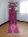 Pink wool runner rug - handwoven Berber rug from Morocco - 315 x 73 cm