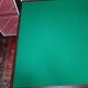 Table de bridge placage acajou et tapis vert, état neuf