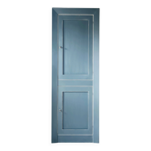 Parisian-style tall narrow wardrobe – Peacock Blue & Cream interior