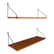 Set of two vintage string wall shelves