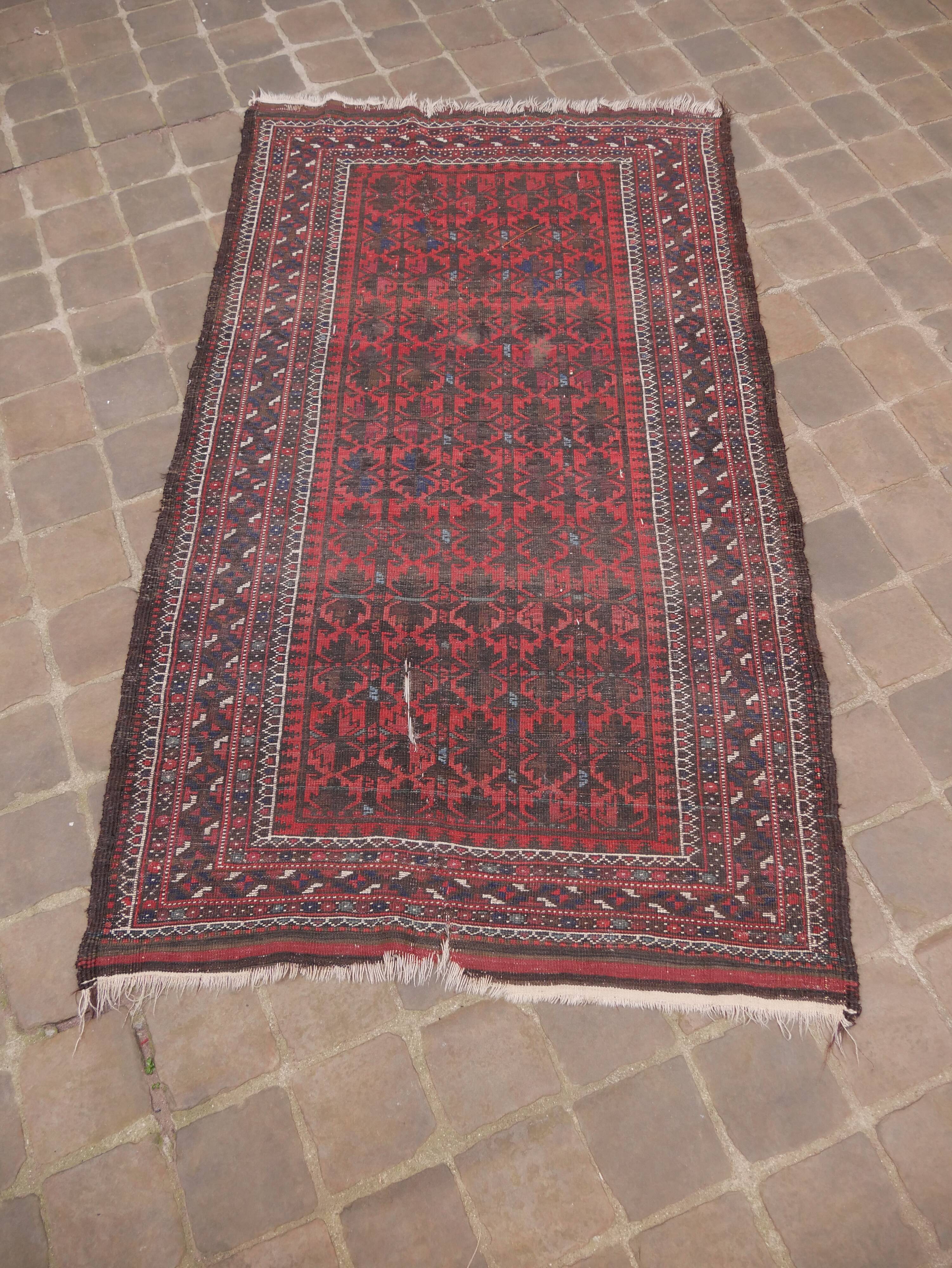 Oriental carpet handmade Persian Belouch
