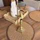 Adjustable candlestick chandelier — Delabre Art Bronze — soft