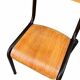 4 vintage school chairs