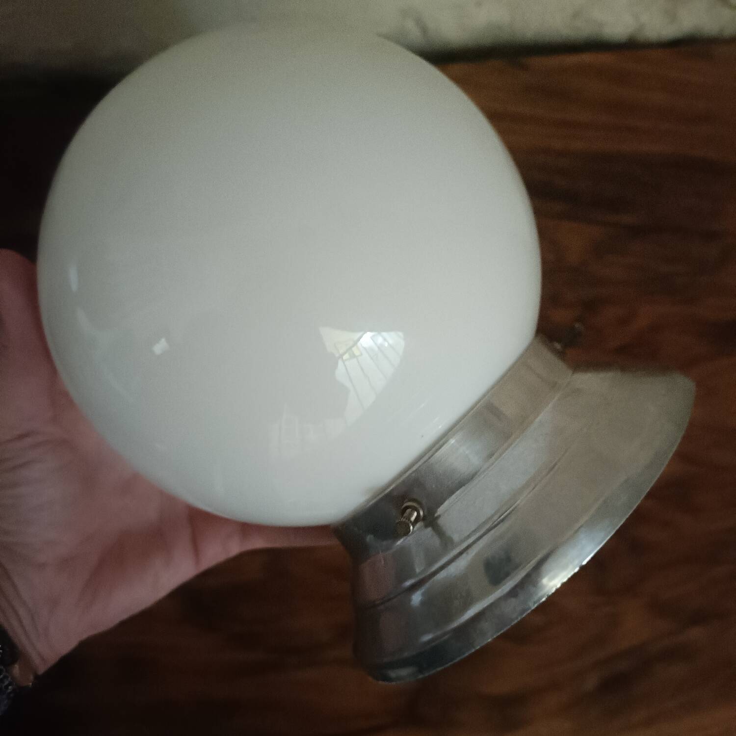 Wall light, opal globe ceiling light