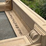 Carved solid oak fireplace mantel