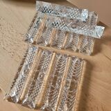 Set of 11 crystal knife holders