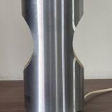 Vintage tube stainless steel lamp, 70s design