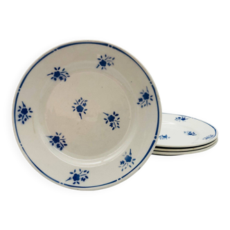 4 flat plates "Moulin des Loups", Richard model.