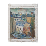 Painting by Nagao Usui "The roofs of Paris"