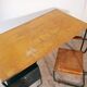 Desk with bauhaus style tubular steel chair
