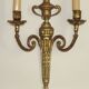 Large Vintage French Empire Style Bronze Double Wall Light With Urn Detail 4887
