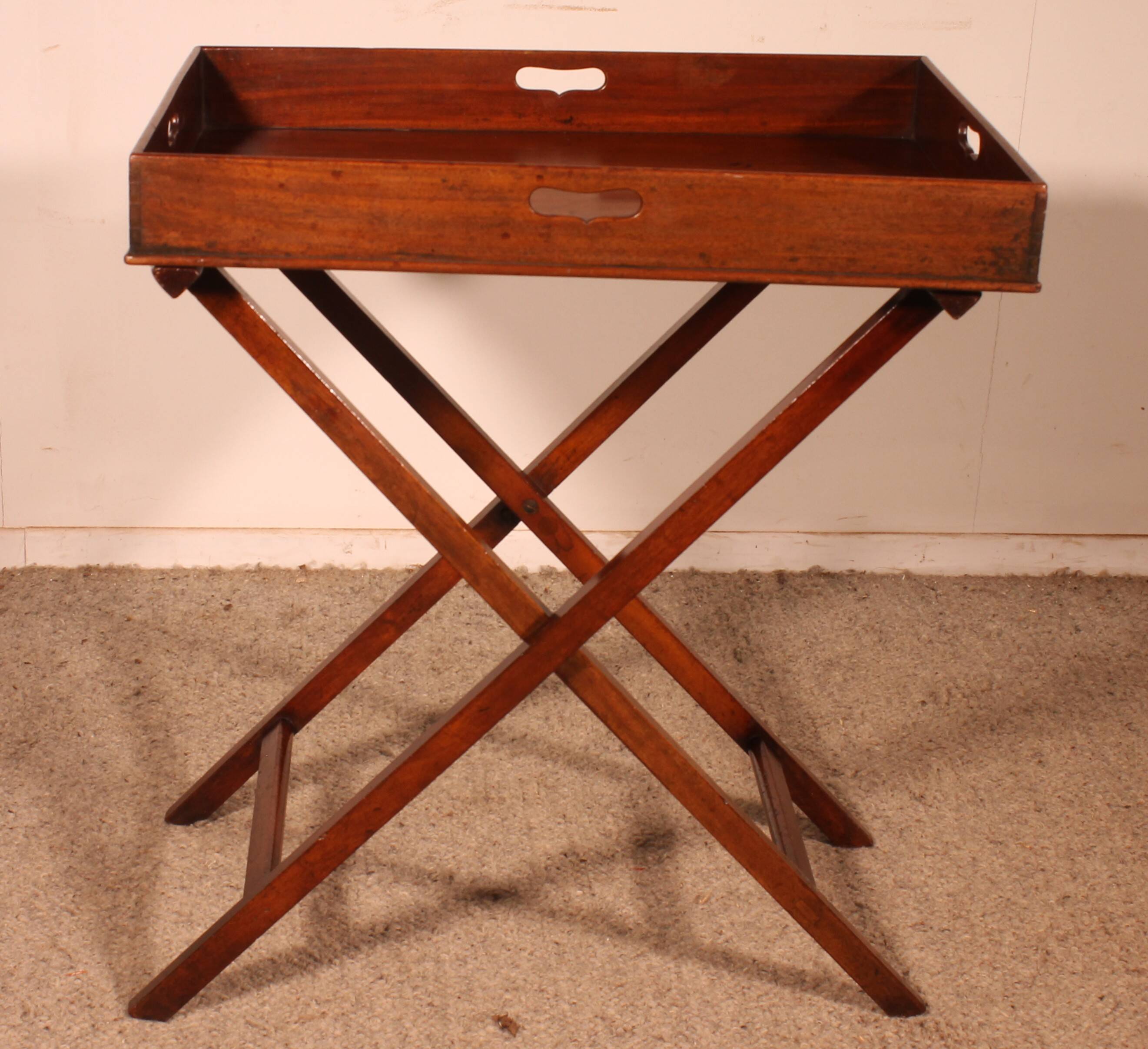 Mahogany Butler Tray Side Table circa 1800