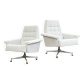 Fauteuils pivotants vintage, UP Závody, Tchécoslovaquie, années 1970, paire de 2