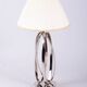 Art Deco Table Lamp in Chromed Metal by Mauro Ferretti, Italy, 1920s