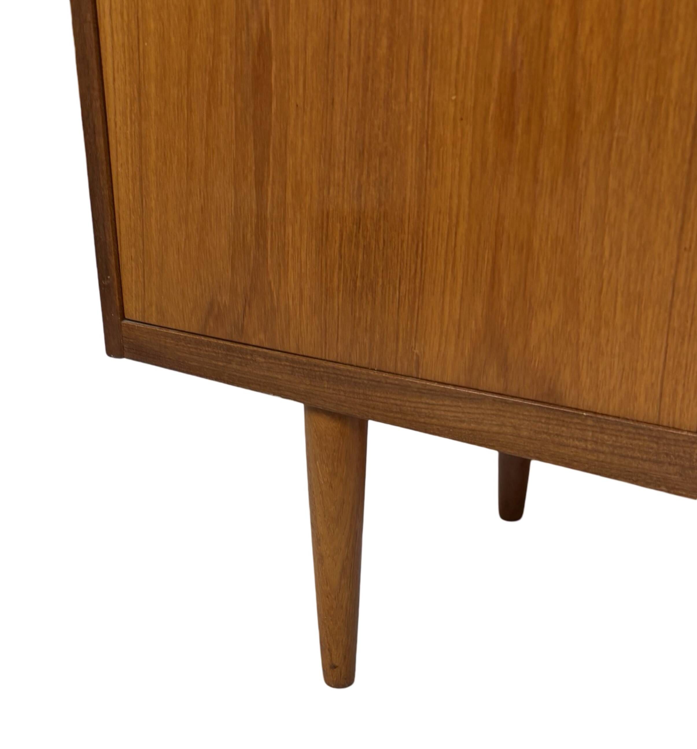 Vintage teak wall cabinet bookcase workplace Danish Design 60's
