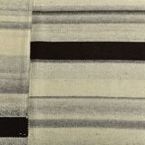 10x13 Kilim Gray, Beige, Black Modern Turkish Kilim Rug, 294x384Cm