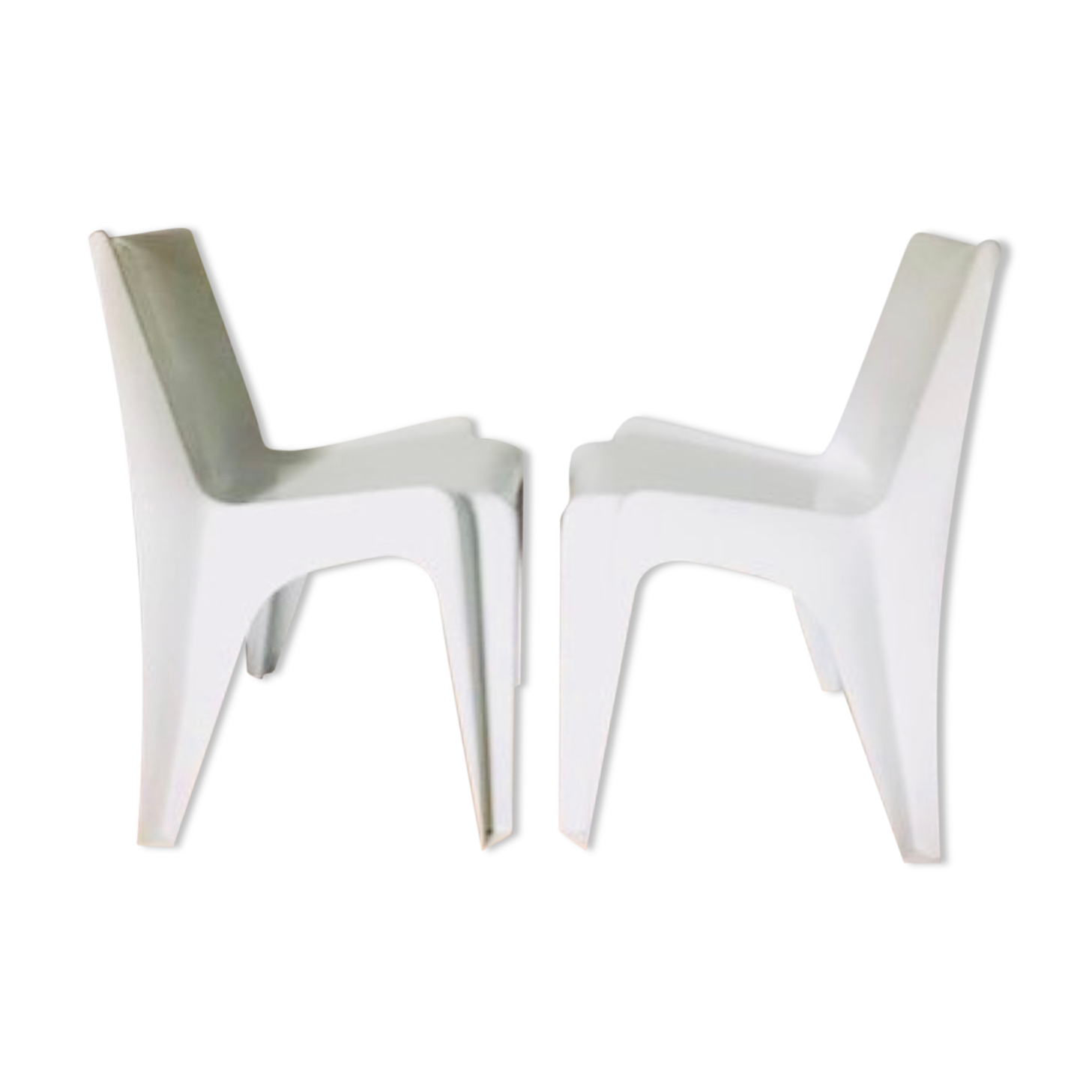 Stackable chair Bofinger BA 1171 by Helmut Bätzner