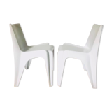 Stackable chair Bofinger BA 1171 by Helmut Bätzner