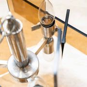 Lampes en verre orange six ampoules