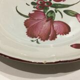 Eastern earthenware plate the Islettes flower bouquet decoration