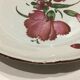 Eastern earthenware plate the Islettes flower bouquet decoration