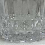 Diamond-cut crystal ice bucket