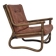 1970s, Scandinavian armchair, original very good condition, bamboo, leather.