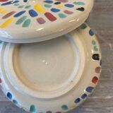 Multicolored sugar bowl