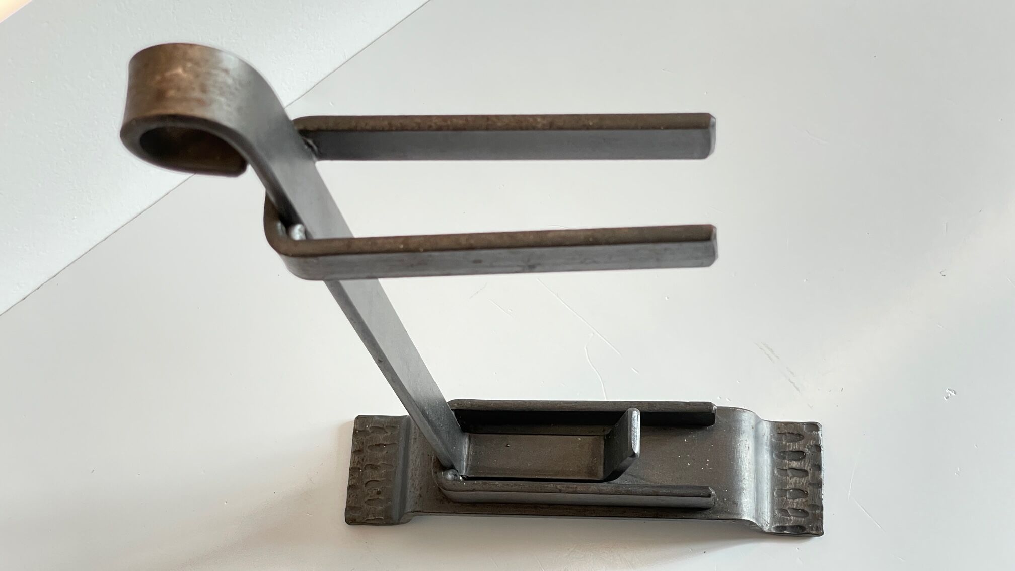 Brutalist Match Holder Steel Chimneys VINTAGE