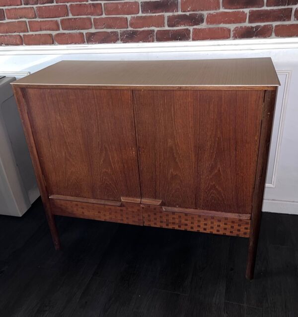 Buffet haut vintage en teck 1960