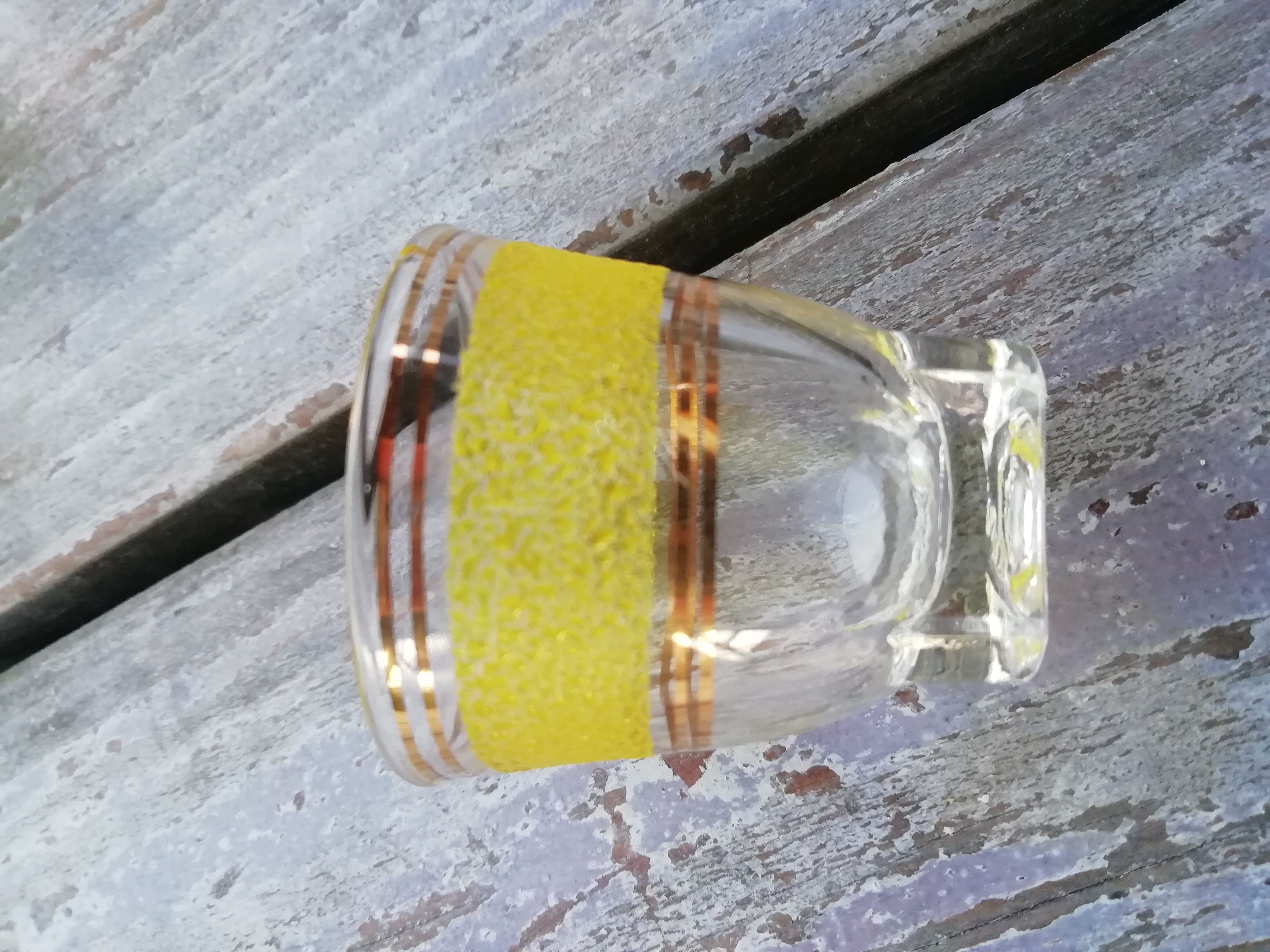 Granite liqueur glasses